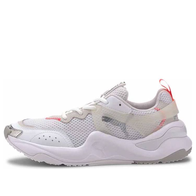 (WMNS) PUMA Rise Contrast Sneakers White/Grey 372323-01