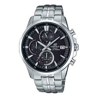 CASIO Waterproof Sports EDIFICE Mens Black Analog/Digital Combo EFB-610SBD-1AVUPR