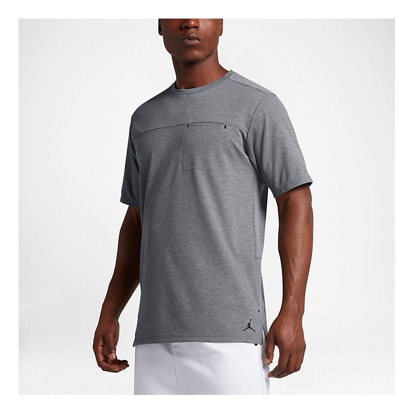 Air Jordan 23 LUX Luxury Pocket Tee 'Grey' 843082-091