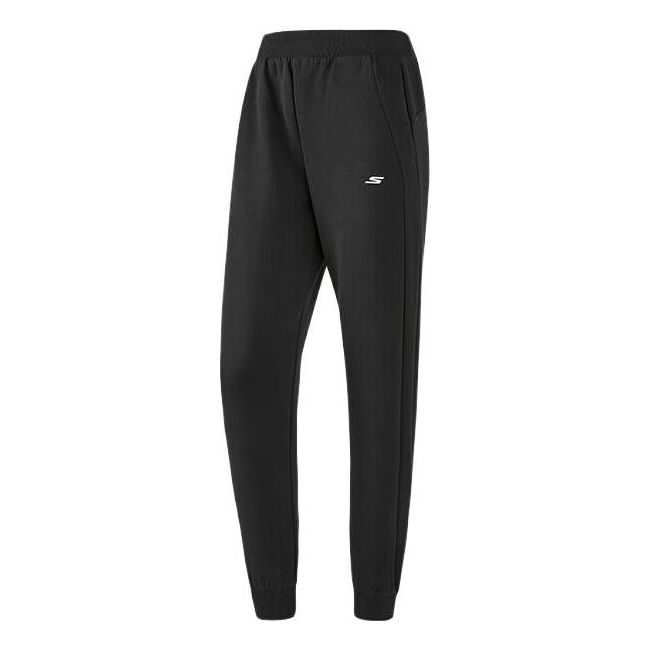 (WMNS) Skechers Sport Woven Pants 'Black White' P123W009-0018
