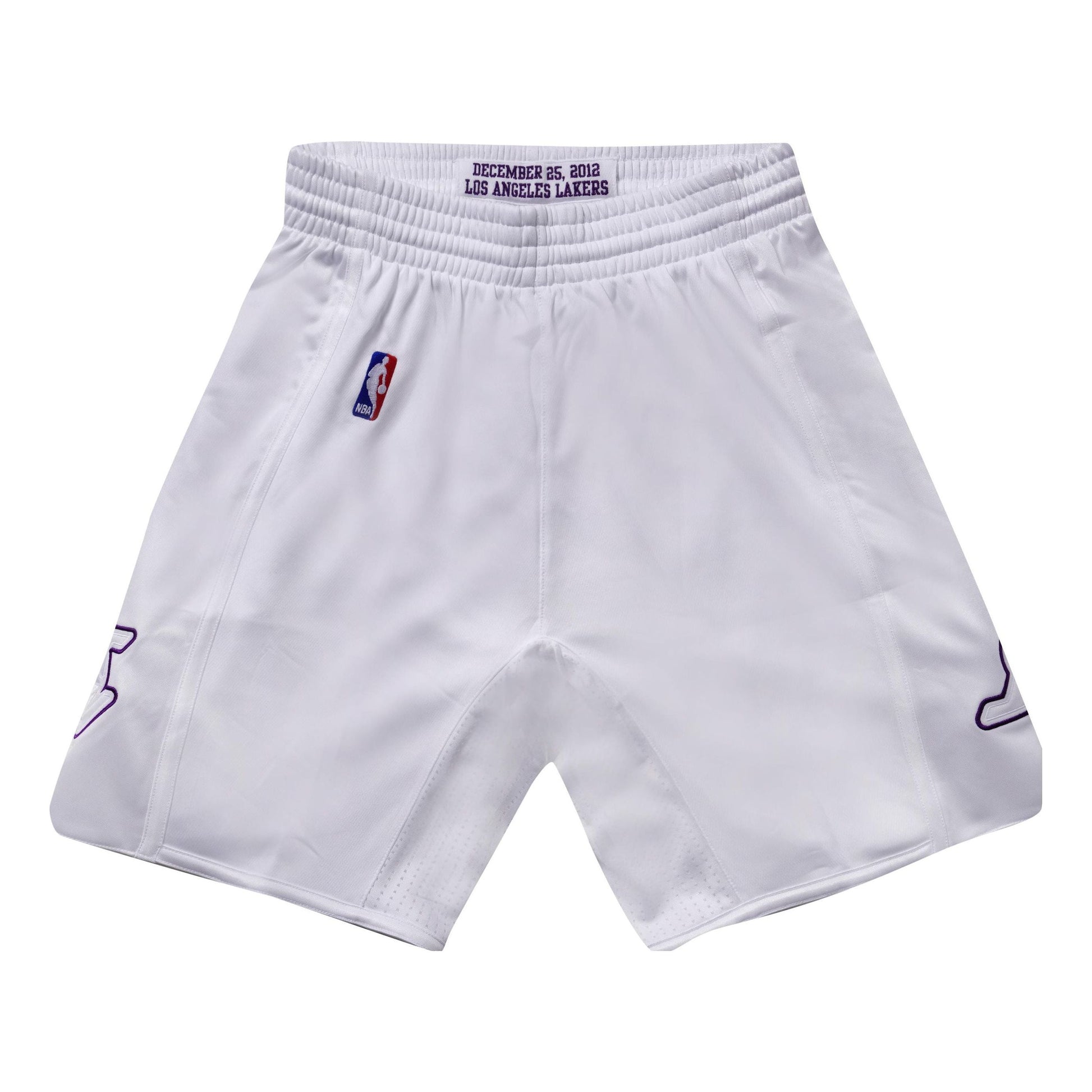 Mitchell & Ness NBA Authentic Christmas Day Los Angeles Lakers 2012-13 Shorts 'White' ASHR4972-LAL12PPPWHIT