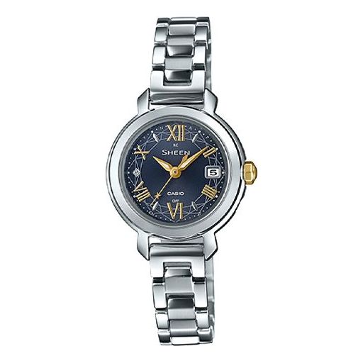 CASIO SHEEN Series Wrist Blue/ Solar Powered Silver Analog SHW-5300D-2AJF