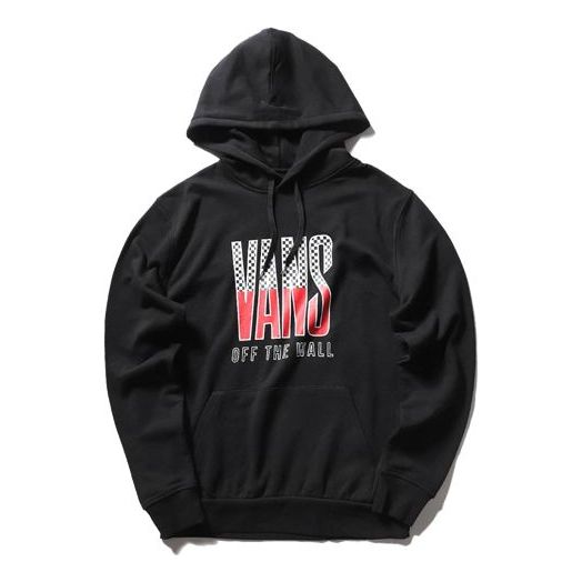 Vans Alphabet Pattern Pullover Couple Style Black VN0A48B9BLK