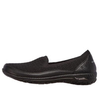 (WMNS) Skechers Arch Fit Flex-Sweet Jazz Slip-On Shoes Black 100287-BBK