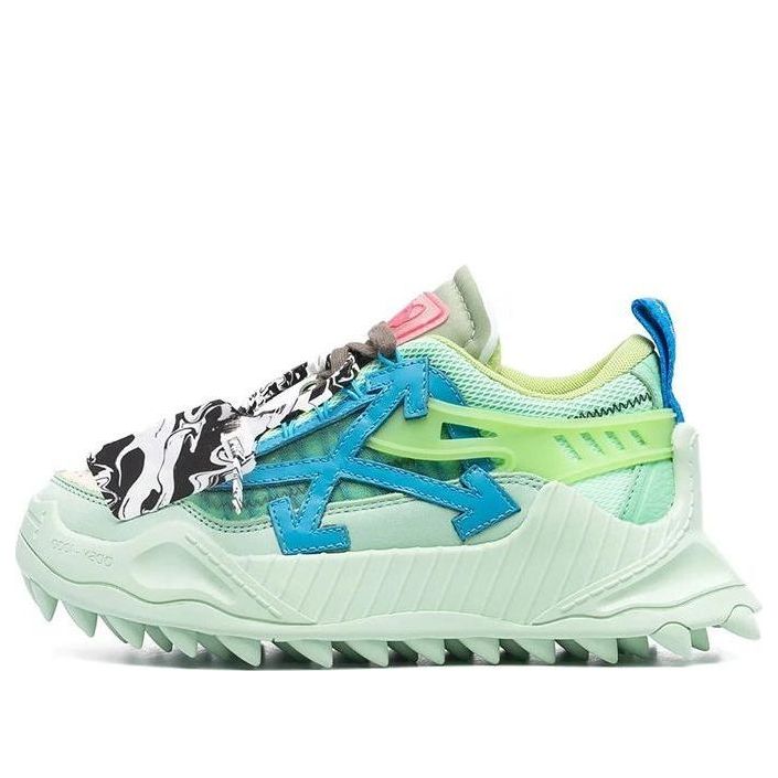 (WMNS) Off-White Odsy-1000 Low-Top Sneakers 'Green Blue' OWIA180F21FAB0025045