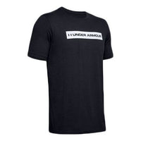 Under Armour UA Bar Originators Training Sports Breathable Short Sleeve Couple Style Black 1352045-001
