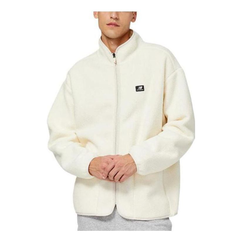 New Balance Athletics Track Club Sherpa Jacket Asia Sizing 'Beige' MJ23551-AGA