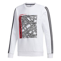adidas neo M FAVES SWT 1 Sports Round Neck Pullover White GG3387