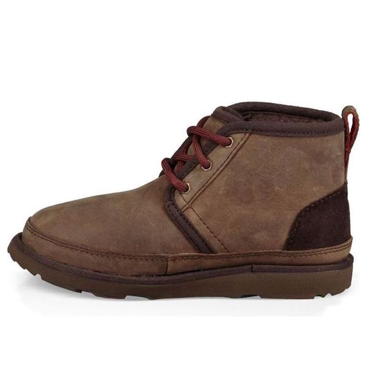 UGG Neumel II WP Cozy Stay Warm Big Boys Bear Brown Fleece Lined 1017322K-GRZ