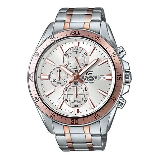 CASIO EDIFICESerieses Men'ses Mens Silver Analog EFR-546SG-7AV
