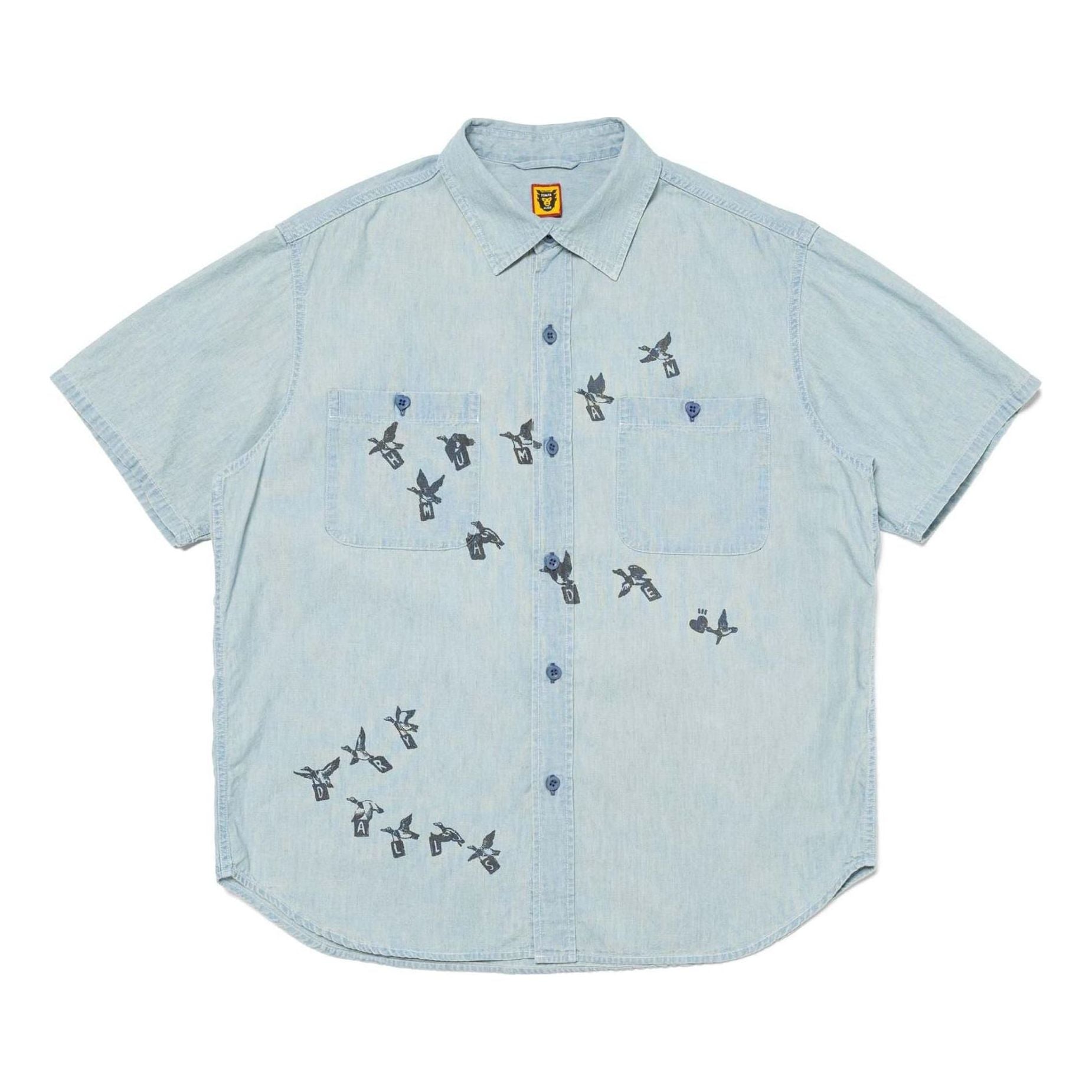 HUMAN MADE Chambray Shirt 'Blue' HM27SH019
