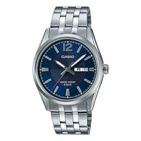 Casio Retro Fashion Business Analog Watch 'Metallic Silver Royal Blue' MTP-1335DJ-2AJF