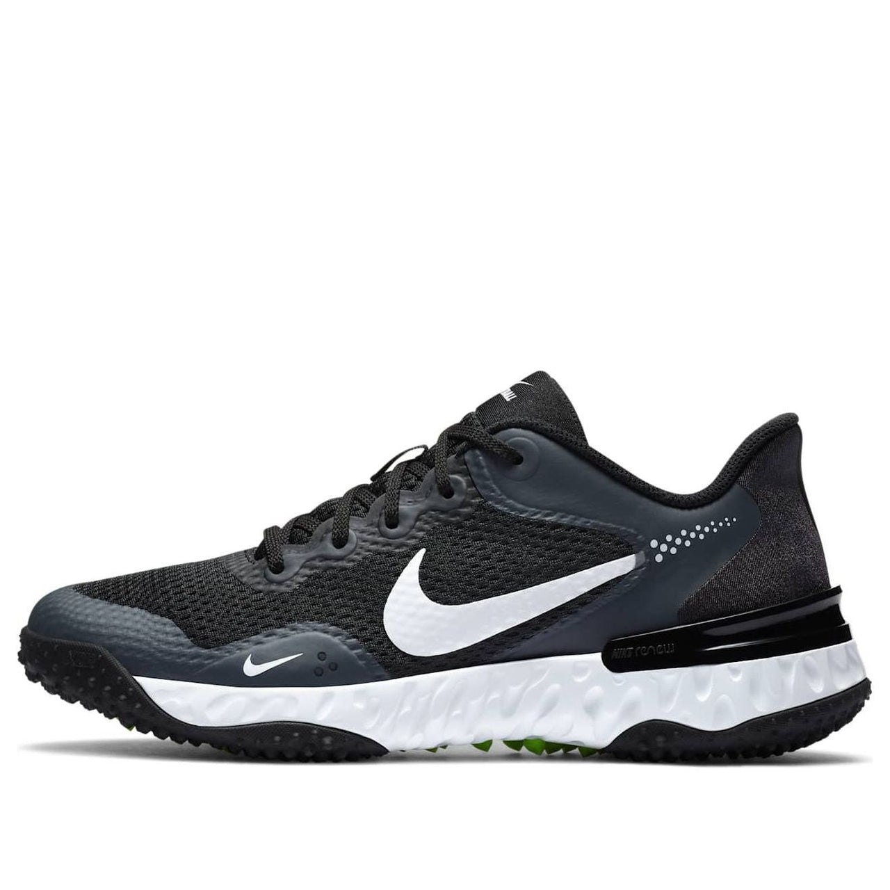 (WMNS) Nike Alpha Huarache Elite 3 Turf 'Black Dark Smoke Grey' CU8403-001