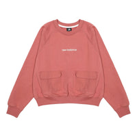 (WMNS) New Balance Casual Pocket Sweatshirt Asia Sizing 'Rose Pink' AWT23320-MIN