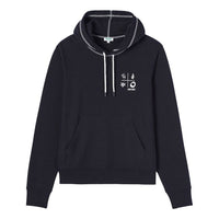 KENZO Printing Pattern Drawstring Hoodie 'Black White' FA55SW3644ME-99