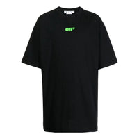 Off-White Logo Print Short Sleeve Tee 'Black' OMAA125S22JER0041070