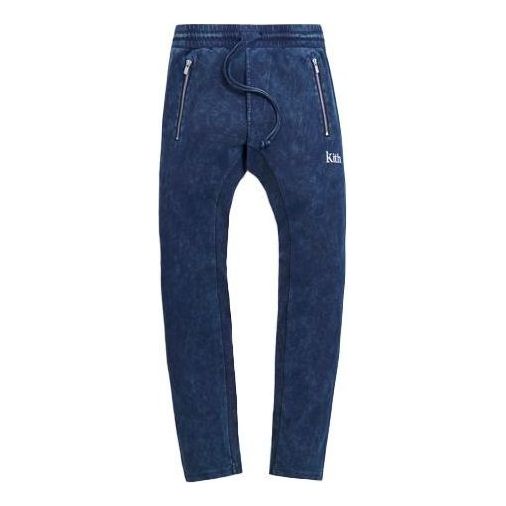 KITH Bleecker Crystal Wash Sweatpant 'Blue' KH6328-102-YC