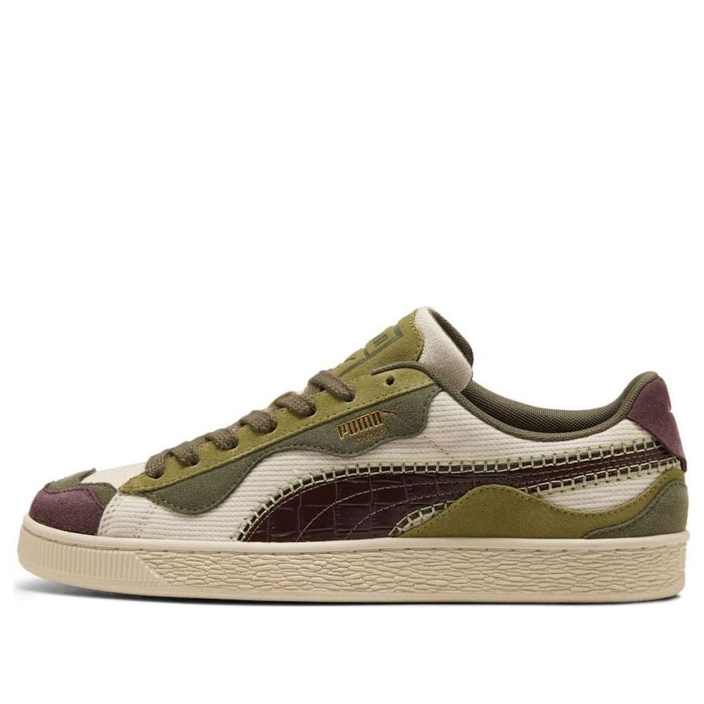 PUMA Basket Trippy Camo 'Alpine Snow Loden Green Chocolate Brown' 408345-01