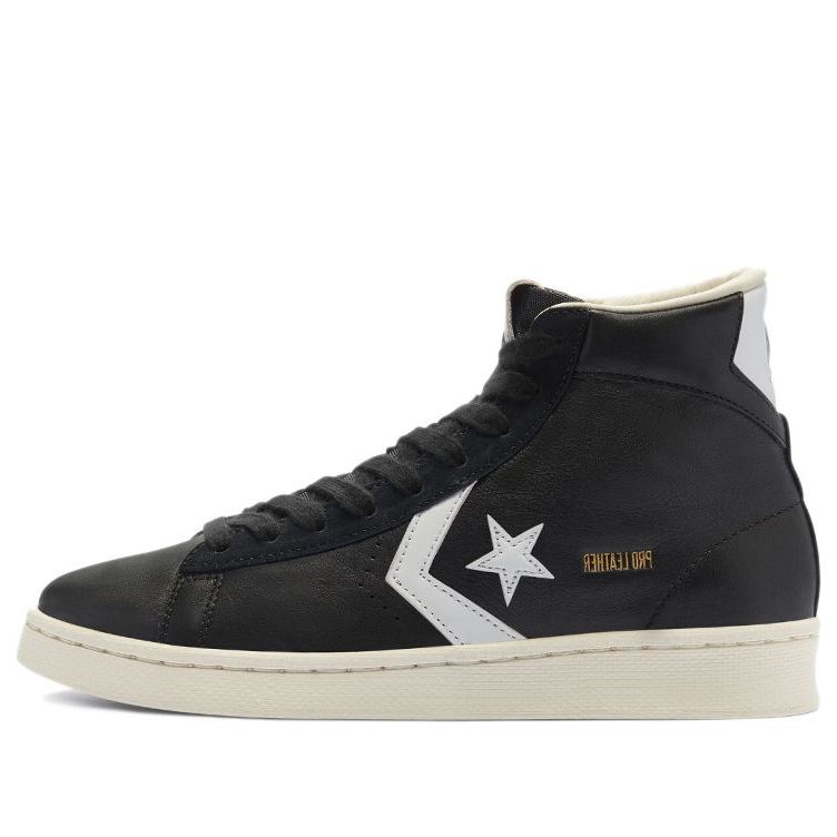 Converse Pro Leather Mid Canvas Shoes Black/White 169261C