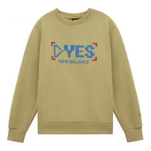 New Balance Casual  Sweatshirt Asia Sizing 'Yellow Blue' AMT11341-BEI