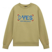 New Balance Casual  Sweatshirt Asia Sizing 'Yellow Blue' AMT11341-BEI