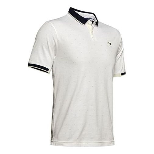 Under Armour Ace Novelty Polo Shirt 'White Black' 1345621-112