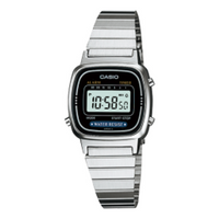 CASIO Quartz Waterproof Unisex Silver Digital LA670WA-1