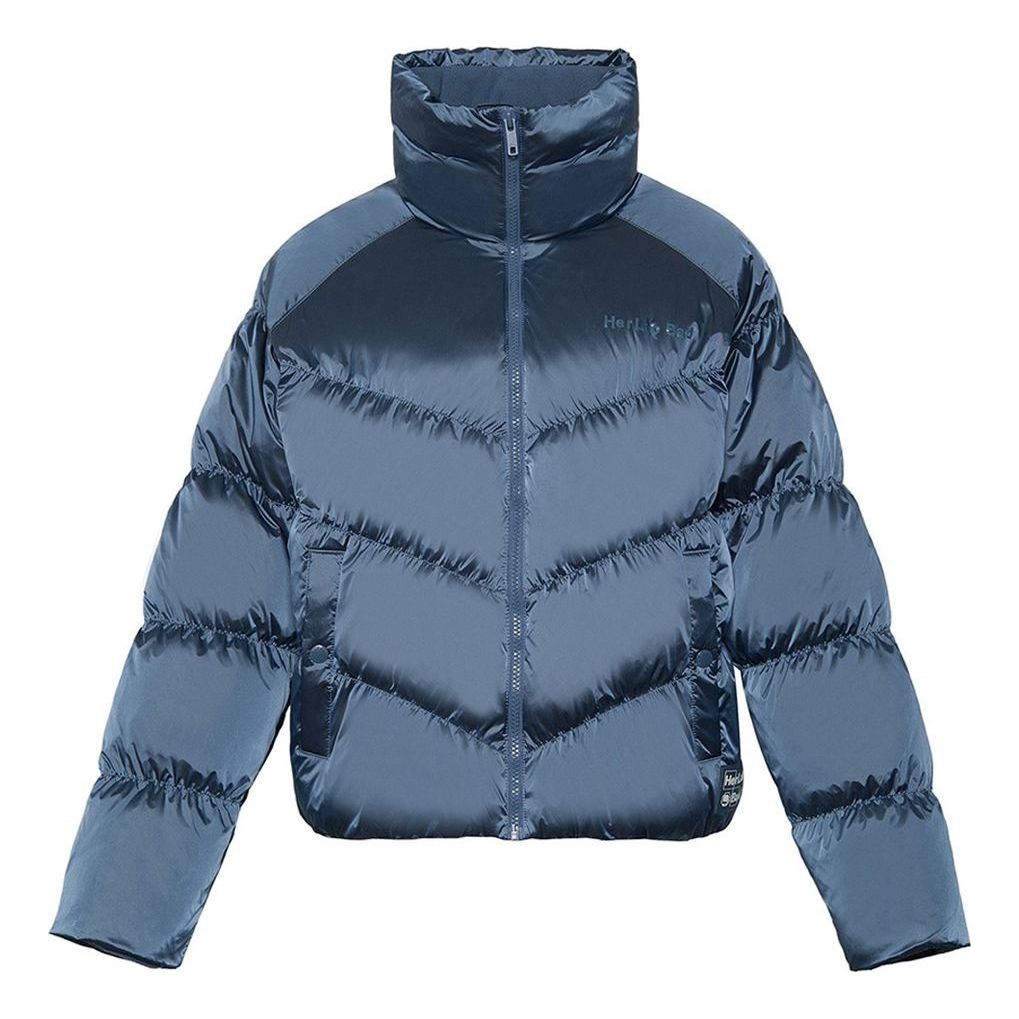 (WMNS) Li-Ning BadFive Short Puffer Jacket 'Dark Blue' AYMR090-3