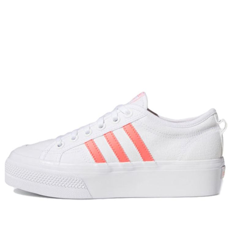 (WMNS) adidas Nizza Platform 'White Signal Pink' FY2260