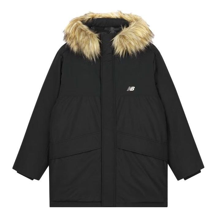 New Balance Warm Long Parka Jacket Asia Sizing 'Black' AMJ33330-BK