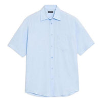 Balenciaga Short Sleeve Shirt 'Light Blue' 584019TFO024850