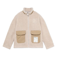 Mitchell & Ness Branded Sherpa Fleece Jacket 'Off White' MNGMAWTOWJ022-OFW