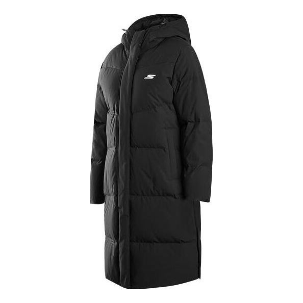 (WMNS) Skechers Long Down Jacket 'Black' P422W050-0018