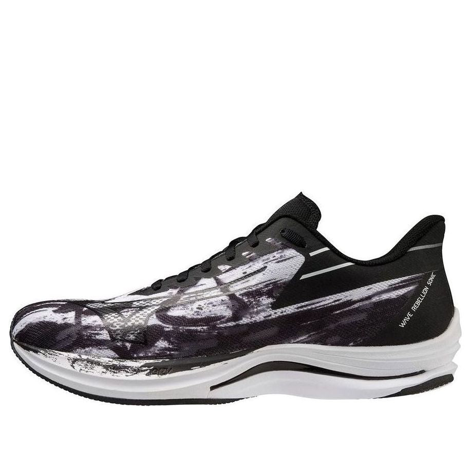 Mizuno Wave Rebellion Sonic 'White Black Paint Stroke' J1GC239201