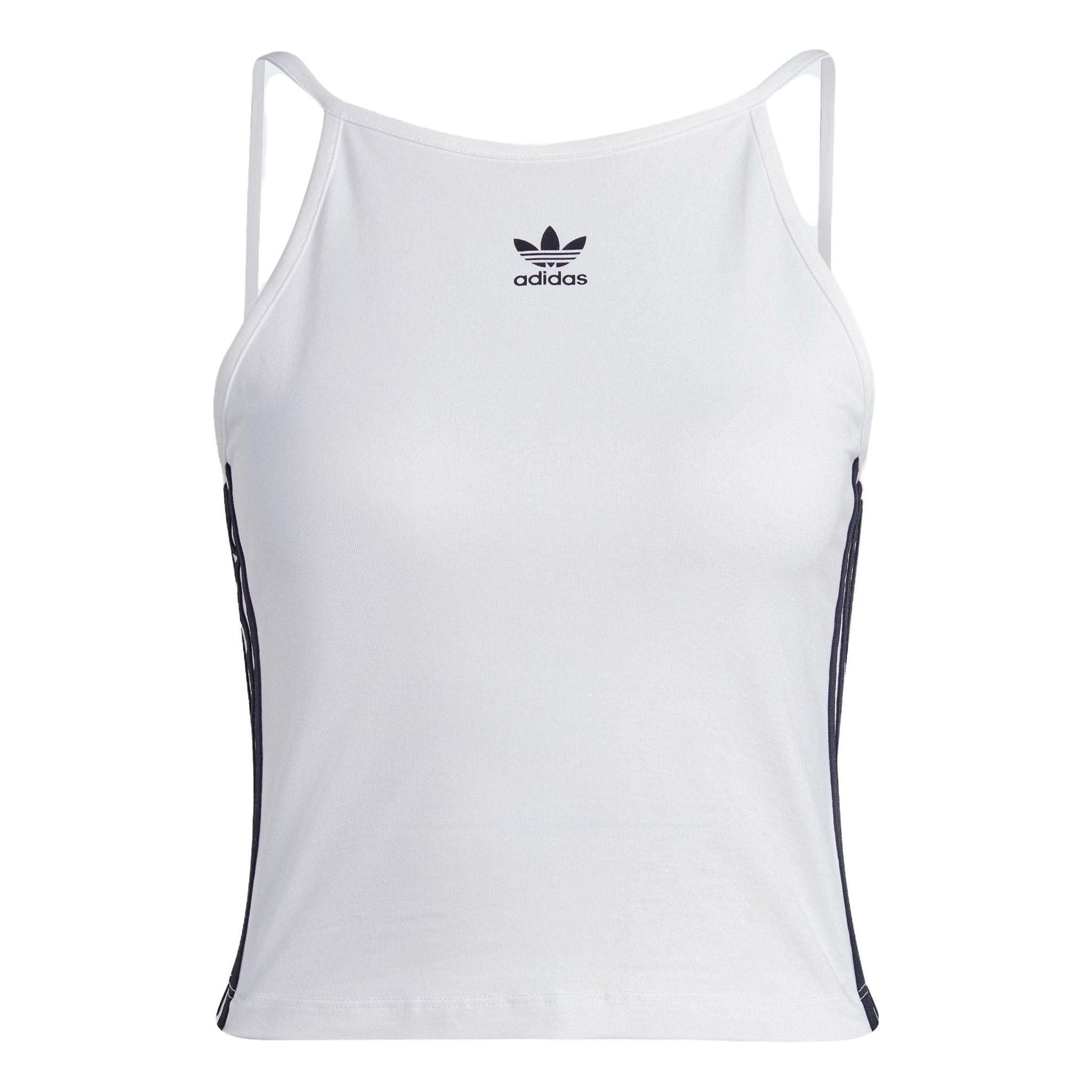 (WMNS) adidas Adicolor Classics Tank Top Asia Sizing 'White Black' IB7303