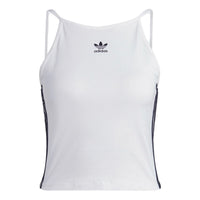 (WMNS) adidas Adicolor Classics Tank Top Asia Sizing 'White Black' IB7303