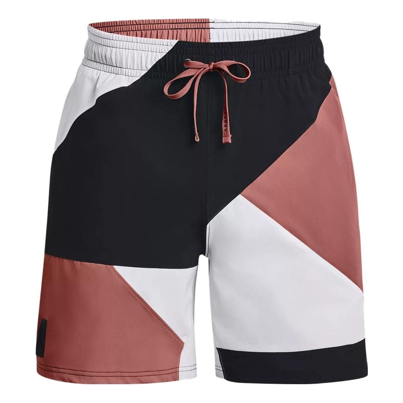 Under Armour Curry Woven 7 inch Basketball Shorts 'Black Pink White' 1377306-604