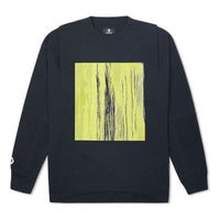 (WMNS) Converse Gender Neutral Converse Shapes Bubble Crewneck Sweatshirt Asia Sizing 'Black' 10021718-A01