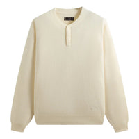 KITH Boucle Harmon Henley Sweater 'Sandrift' KHM034504-104