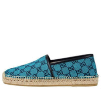 Gucci Alejandro Leather Canvas Espadrilles 'Blue' 663655-9SFV0-4276