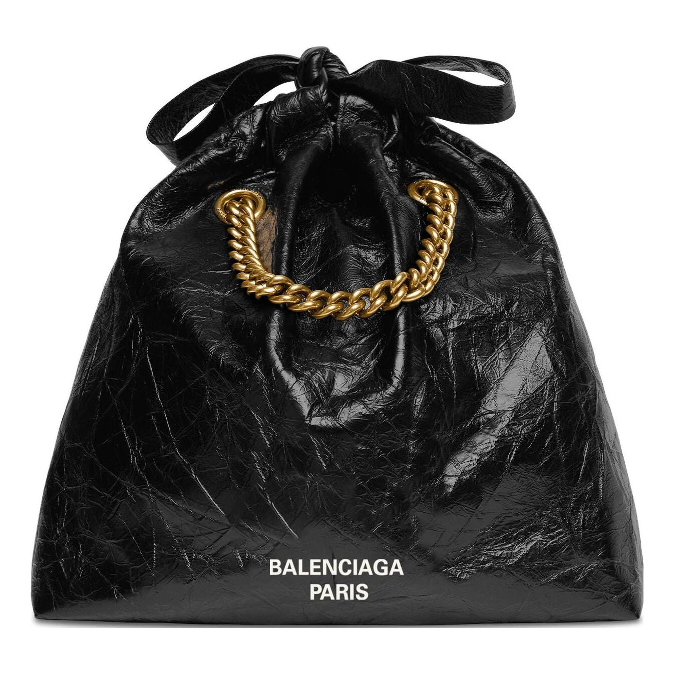 (WMNS) Balenciaga Crush Small Tote Bag 'Black' 742942210IT1000