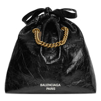 (WMNS) Balenciaga Crush Small Tote Bag 'Black' 742942210IT1000