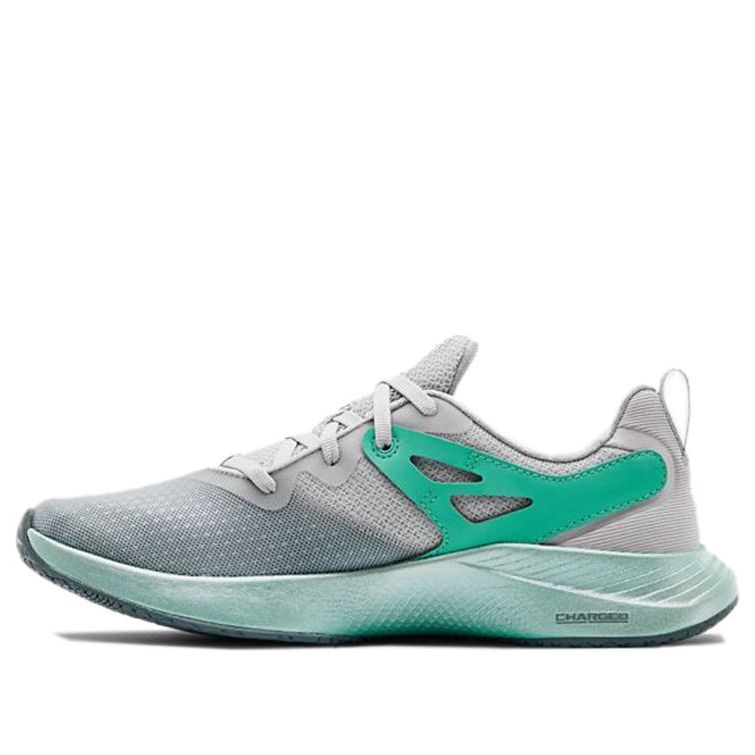 (WMNS) Under Armour Charged Breathe TR 2 'Halo Grey Radial Turquoise' 3022617-101
