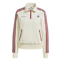 (WMNS) adidas x Sporty & Rich Half-Zip Track Jackets 'White' IB2157