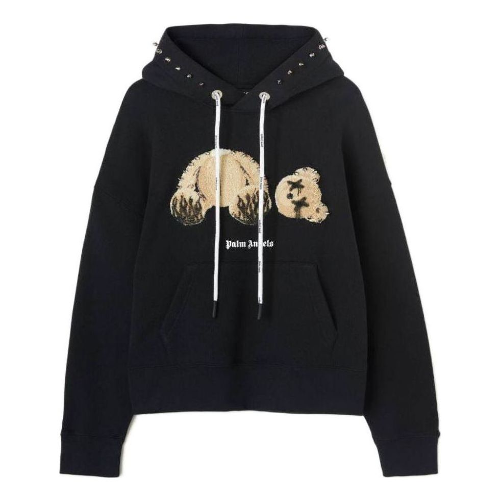 Palm Angels FW22 Punk Bear Hoodie 'Black Brown' PMBB058F22FLE0021060
