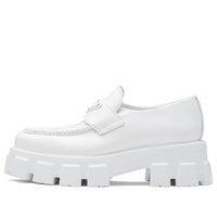 (WMNS) PRADA Brushed Leather Pointy Monolith Loafers 'White' 1D663M_055_F0009_F_055