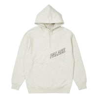 Palace SS22 Slant 1/4 Zip Hoodie 'Grey' P22CS032