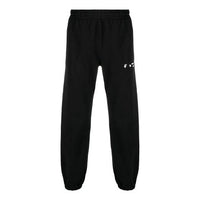 Off-White SS21 Logo Bundle Feet Sports Pants Version Black OMCH030S21FLE0021001