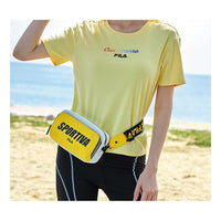 (WMNS) FILA Colorful Alphabet Printing Short Sleeve Light Yellow F11W028112F-YE