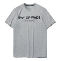 Li-Ning Wade Series Alphabet Printing Sports Round Neck Short Sleeve Gray AHSR229-5